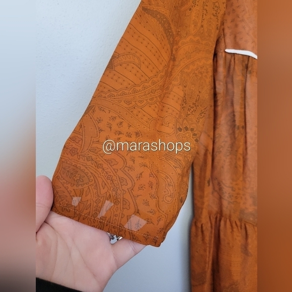 Christy Dawn The Paloma Dress Extended Pumpkin Paisle - Picture 4 of 6